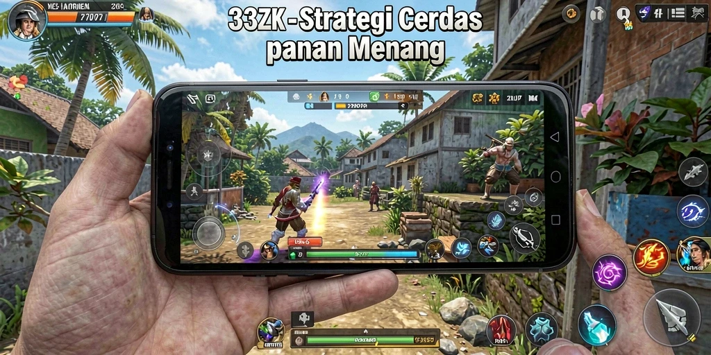 Tampilan gameplay seru dalam 33ZK untuk strategi menantang.