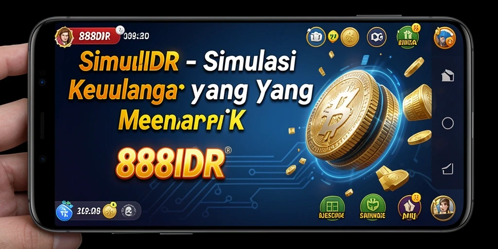 Screenshot utama 888IDR menampilkan gameplay seru dalam simulasi keuangan.