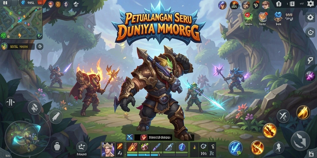 Menampilkan gameplay seru di dunia MMORPG 99SL.
