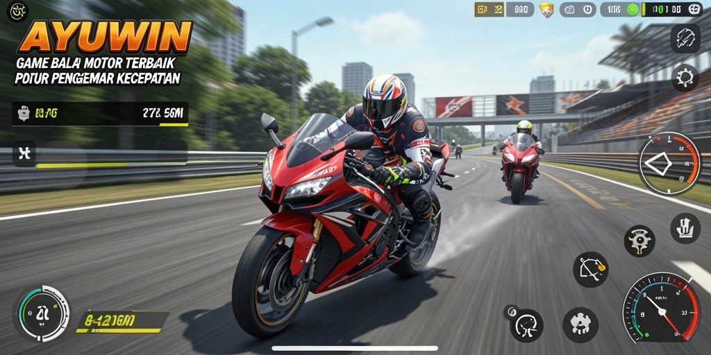 Tampilan gameplay seru dan menegangkan di AYUWIN.