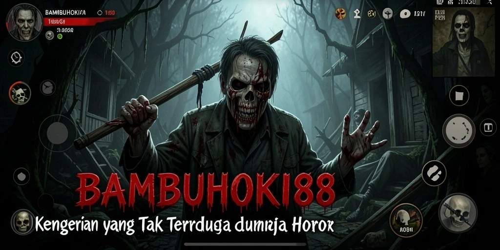 Tampilan gameplay yang intens dan mencekam dalam BAMBUHOKI88.