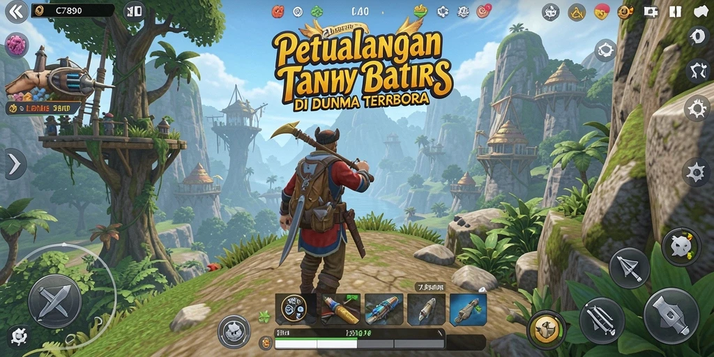 Screenshot game C7890 menampilkan dunia terbuka yang mengagumkan dan penuh petualangan.