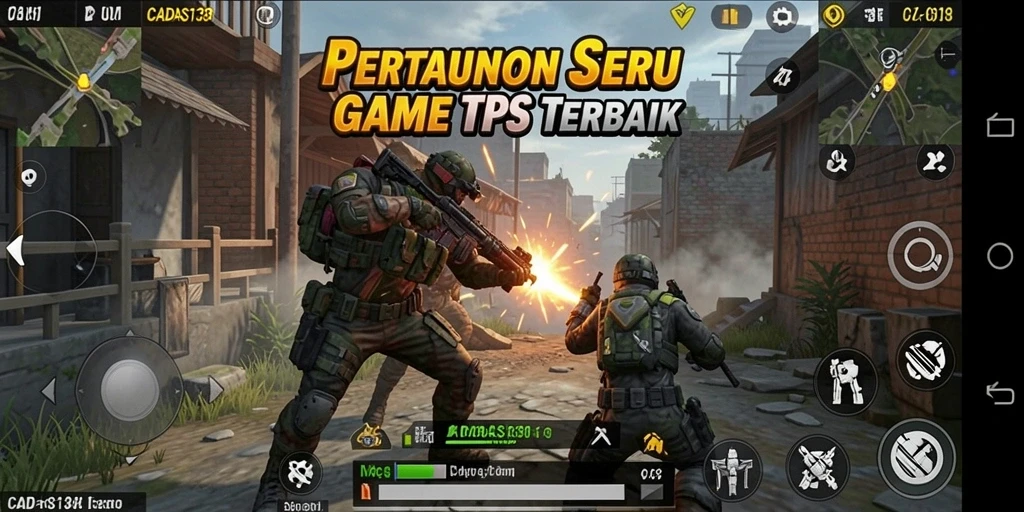 Tampilan gameplay seru CADAS138 dengan aksi 3D menegangkan.