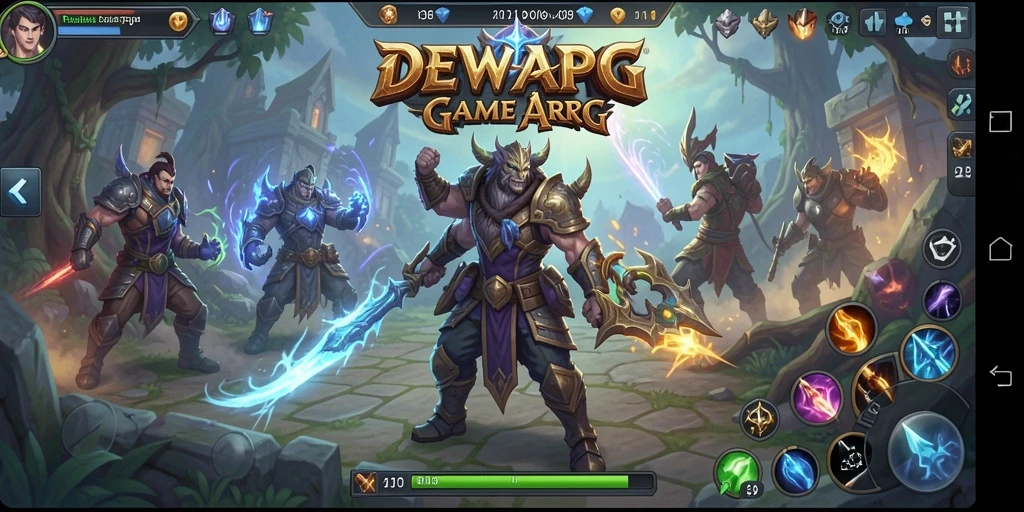 Screenshot gameplay DEWAPG yang menampilkan aksi pertarungan menegangkan.