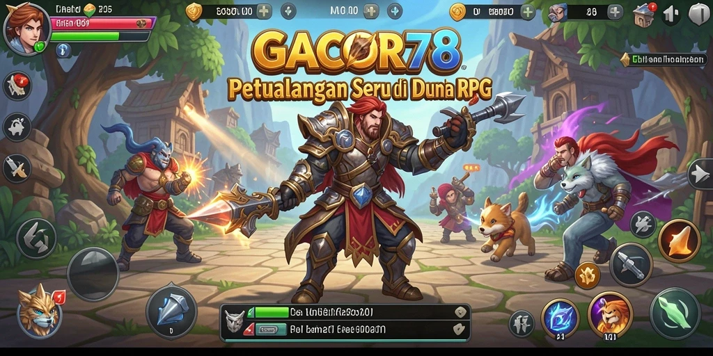 Tangkapan layar gameplay menampilkan pertempuran seru di dunia RPG.