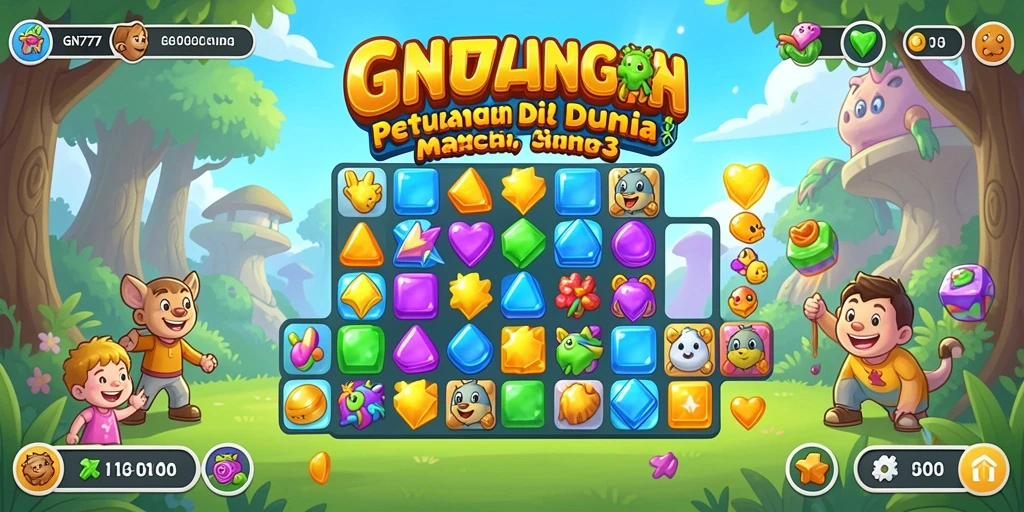 Gameplay seru dari GN777 dalam genre Match-3 yang menarik.