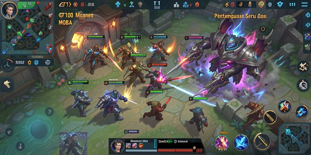 Tampilan gameplay seru dengan karakter beragam dalam GT108.