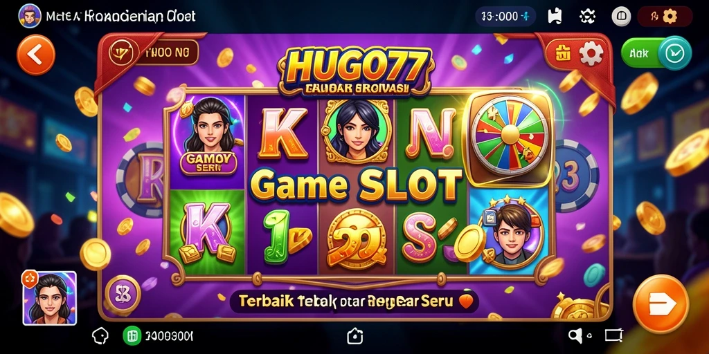 Tampilan gameplay HUGO77 yang menarik saat bermain slot.