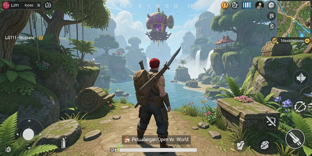 Screenshot menampilkan gameplay yang mendebarkan dalam dunia Open World.