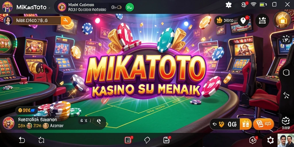 Tampilan gameplay seru di MIKATOTO dengan banyak pilihan permainan Kasino.