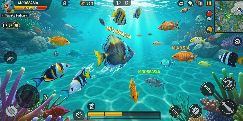 Tampilan menarik dari gameplay Tembak Ikan yang mendebarkan.