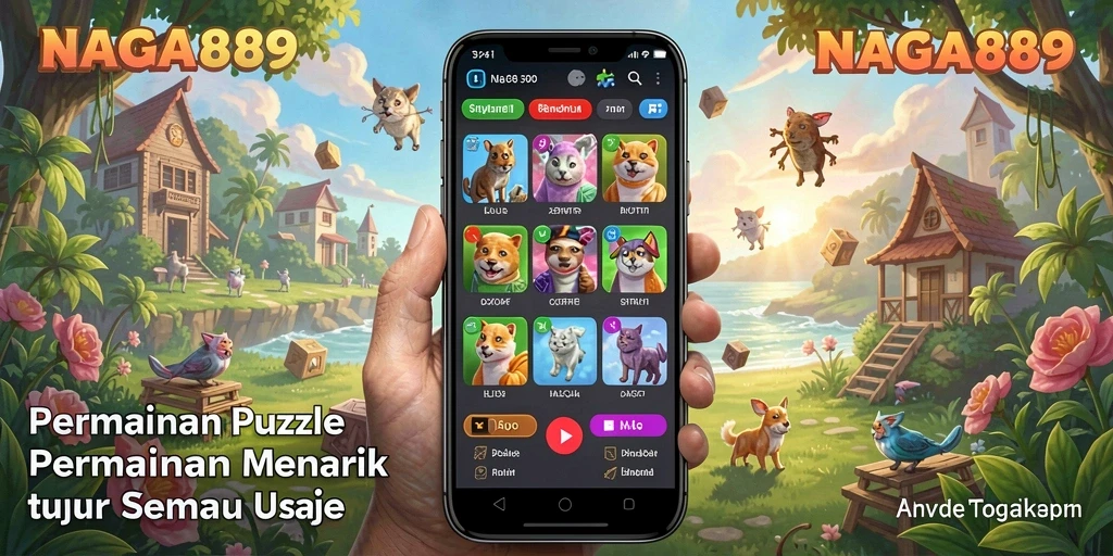 Screenshot NAGA889 menampilkan gameplay Puzzle yang seru dan menantang.