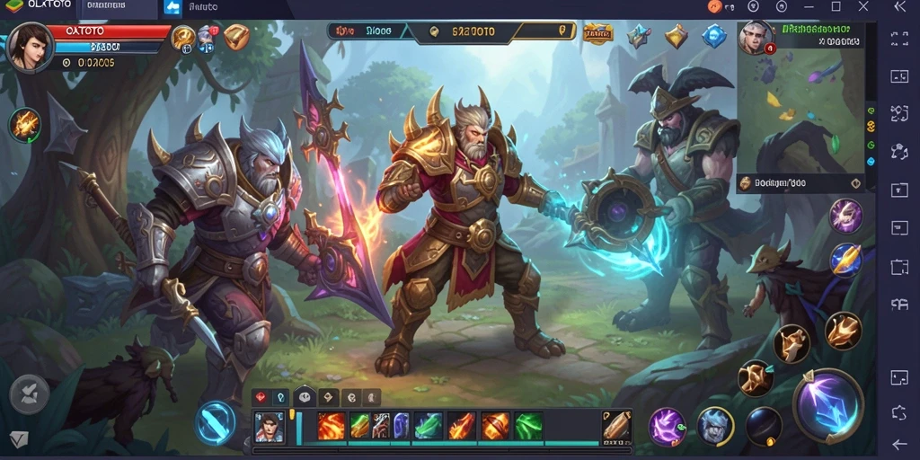 Screenshot OLXTOTO menampilkan aksi pertempuran seru dalam dunia MMORPG.