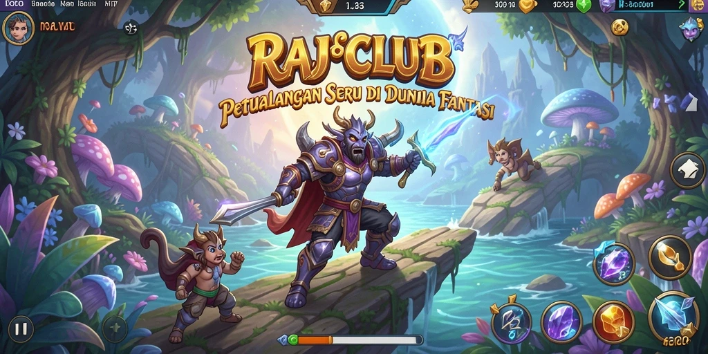 Tangkapan layar RAJACLUB menampilkan visual menakjubkan dari gameplay petualangan.