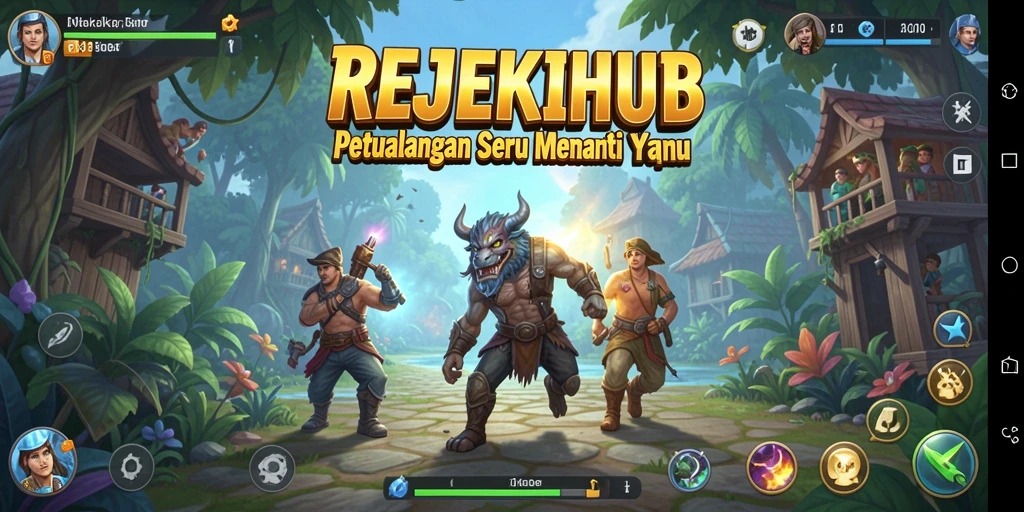 Gameplay menantang dan seru dalam REJEKIHUB.