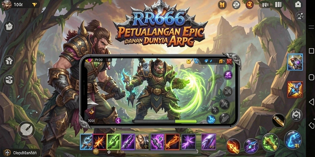 Tampilan gameplay mendebarkan dari ARPG RR666.