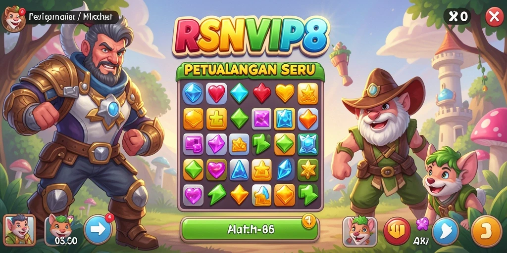 Tampilan gameplay RSNVIP8 yang menarik dan penuh warna.