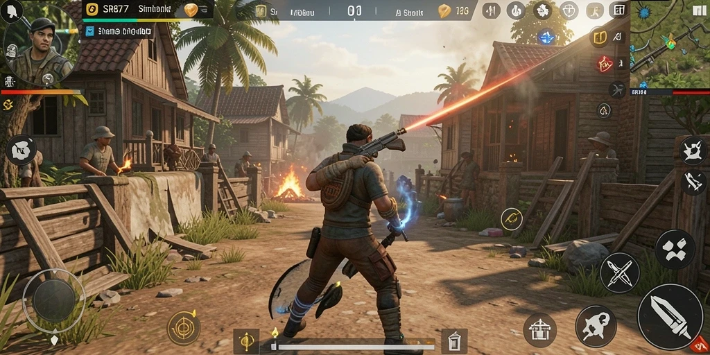 Tangkapan layar gameplay SR877 menampilkan interaksi karakter yang menarik.