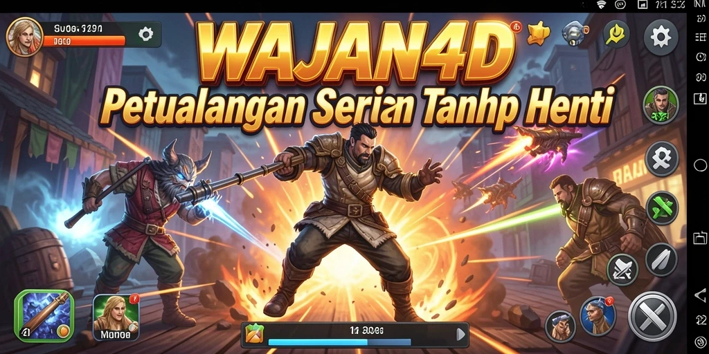 Tampilan action seru dalam gameplay WAJAN4D yang mendebarkan.